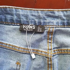 Not my style of light non stretch all cotton jean